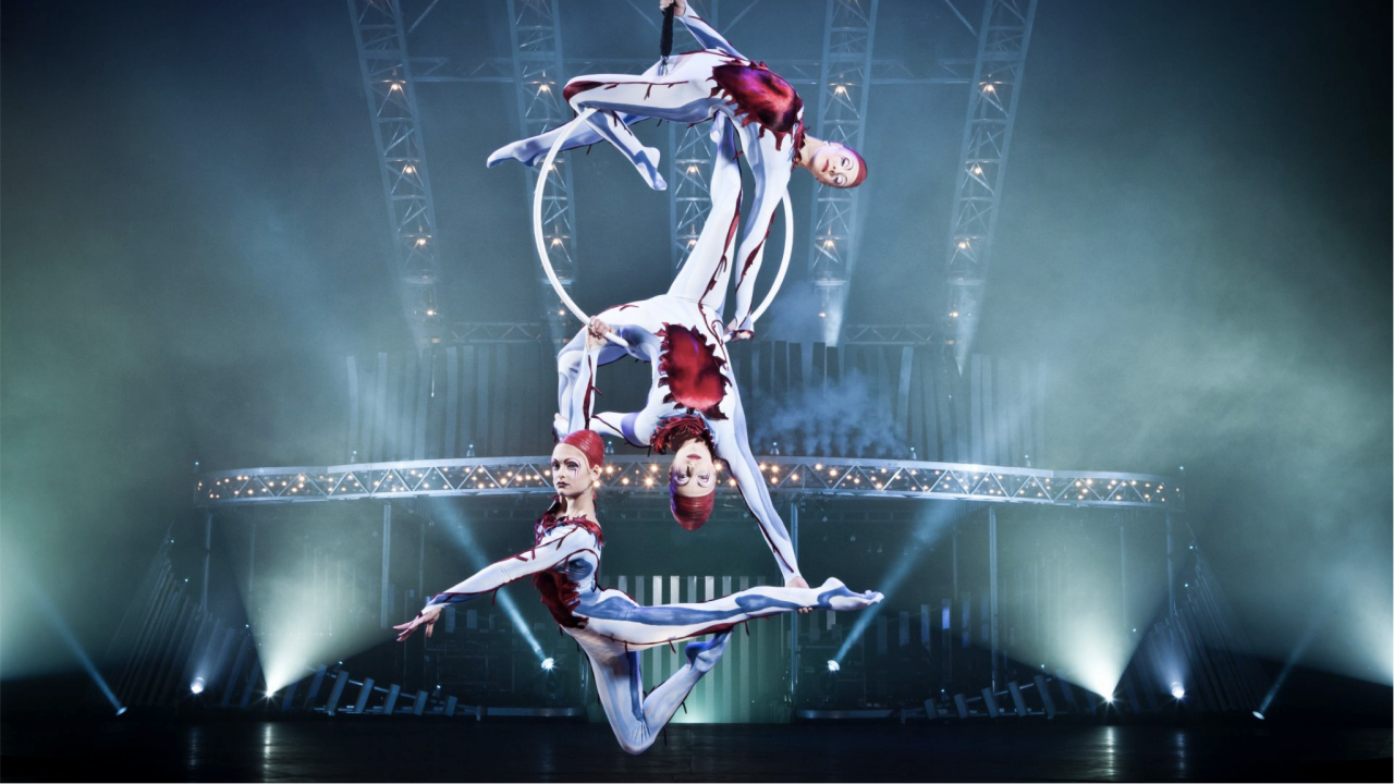 cirque du soleil hoop trapeze trio